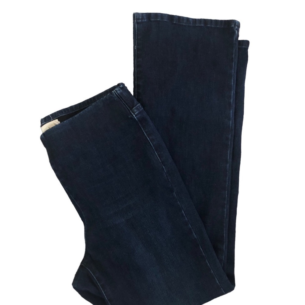 Soft Surroundings The Ultimate Denim Pull-On Bootcut Jean Size M Dark Denim